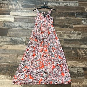 Deep V Maxi Dress